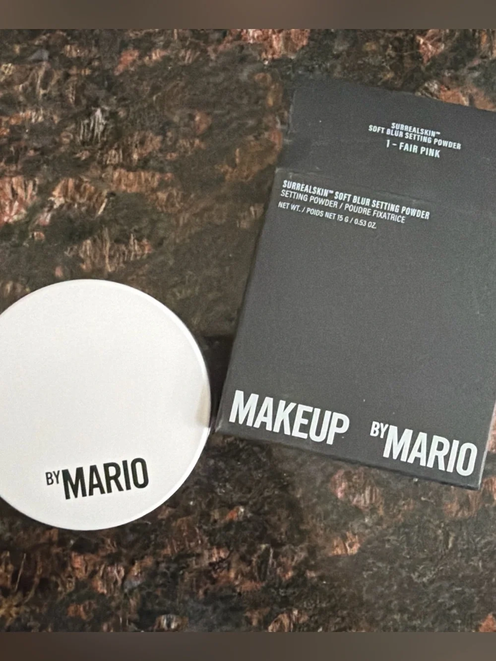Makeup By Mario SurrealSkin Soft Blur Setting Powder - White & Black Packaging